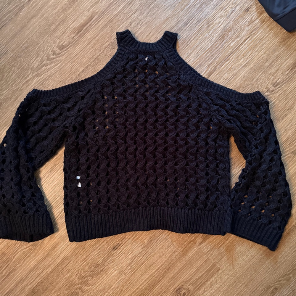 Elegant Black Knit Sweater